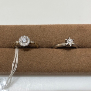 京都四条烏丸宝石修理 伏見区より立て爪ダイヤを自分の婚約指輪にジュエリーリメイク