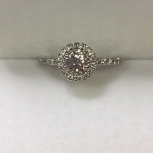 兵庫県姫路市　立て爪婚約指輪を華やかな覆輪留めの婚約指輪にリフォーム