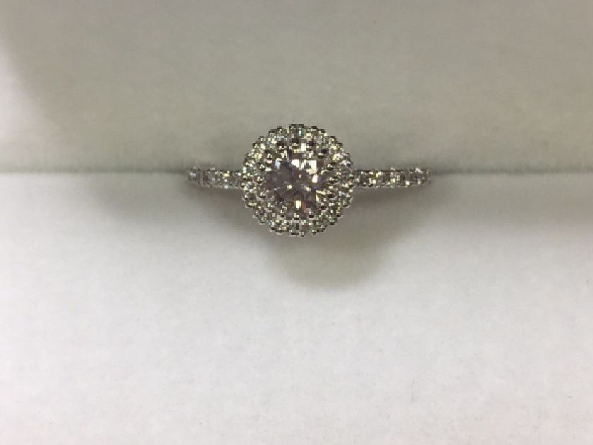 兵庫県姫路市　立て爪婚約指輪を華やかな覆輪留めの婚約指輪にリフォーム