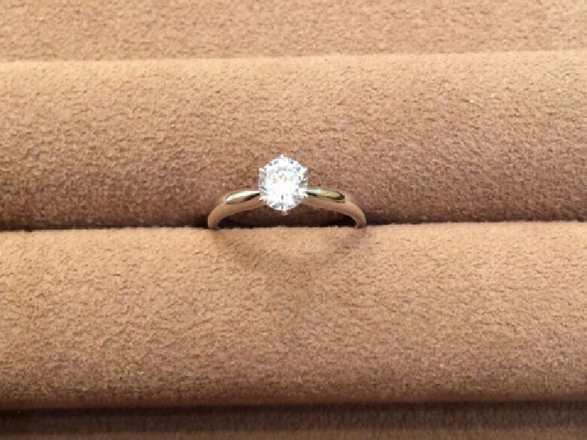 兵庫県姫路市　受け継いだダイヤモンドで婚約指輪を作製