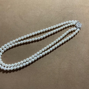 京都宝石修理研究所 真珠パールネックレスのクラスプ交換と糸替え