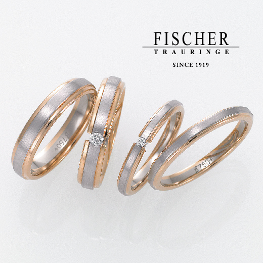 2色の結婚指輪　FISCHER