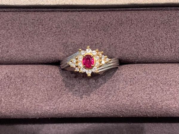 大阪梅田 祖母から譲り受けたルビーの指輪を婚約指輪へジュエリーリフォーム