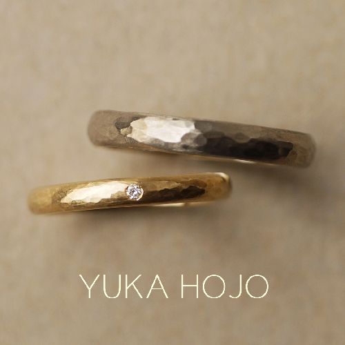 結婚指輪で人気のマット加工（つや消し加工）デザイン！YUKA HOJOのおしゃれなマット加工（つや消し加工）の結婚指輪特集
