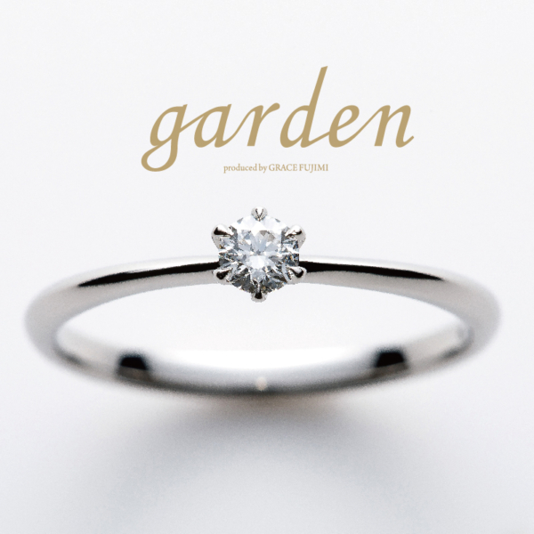心斎橋・なんばの10万円の婚約指輪Little Gardenのローズ