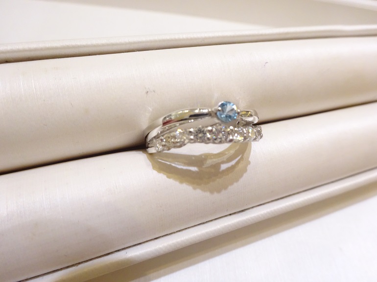 大阪府泉南｜石が取れてしまってずっとそのままにしていた指輪をお修理されたお客様