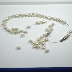 切れてしまった真珠(パール)のネックレスをグレースフジミ泉南店／gardenりんくう泉南にジュエリー修理をされたお客様