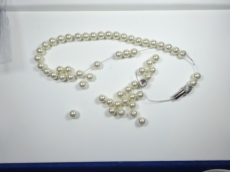 和歌山県岩出市｜真珠(パール)のネックレスのワイヤー交換のお修理をされたお客様