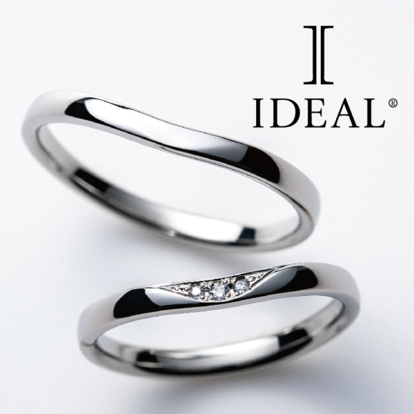 和歌山で人気な高純度プラチナの結婚指輪ブランドアイデアルプリュフォールのジョリ