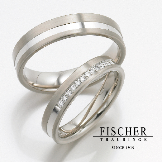 和歌山で人気な高純度プラチナ結婚指輪ブランドフィッシャーのキラキラなデザイン