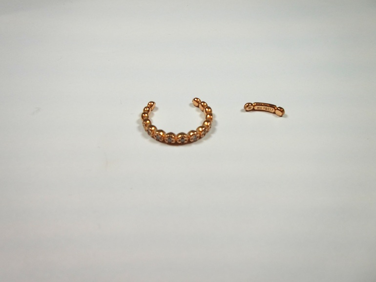 大阪府和泉市 指輪のロー付けのお修理をされたお客様です。