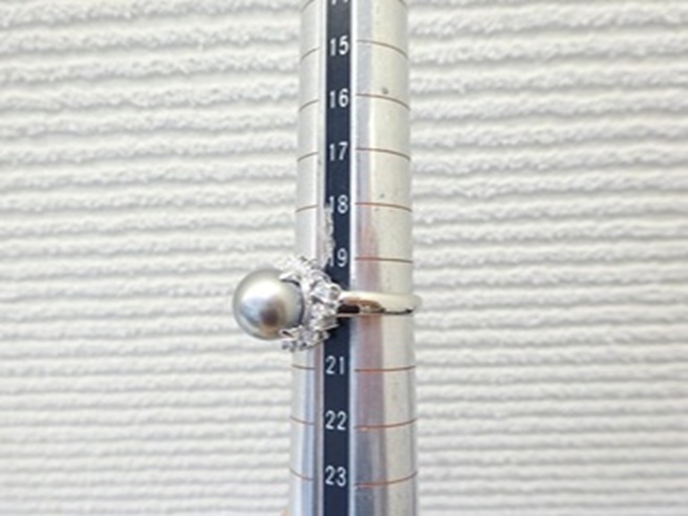 大阪府泉南市 真珠(パール)の指輪のサイズ直しをされたお客様です。