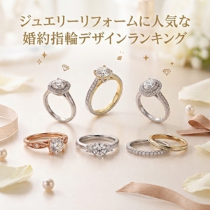 京都でジュエリーリフォームに人気な婚約指輪デザインランキング！
